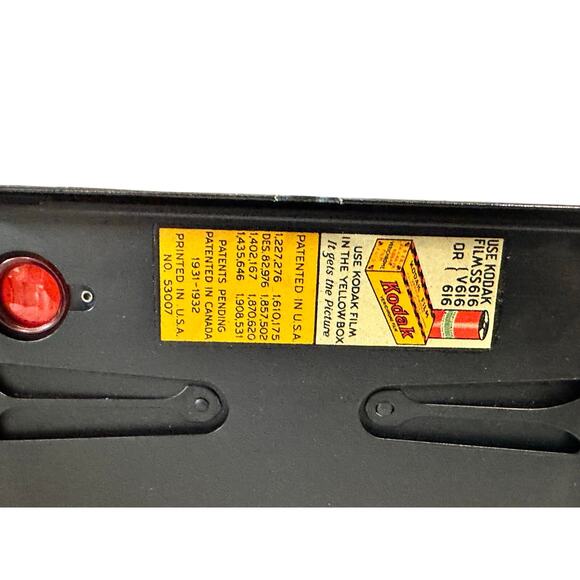 Kodak Vintage 1930s Six-16 Octagonal Art Deco Folding Camera 126mm F 6.3 Lens - Picture 10 of 11